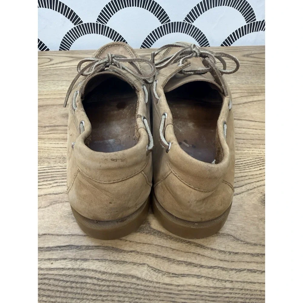 Bass Seafarer Boat Shoes 1617-226 Mens Brown Leather Lace Up Size 12M